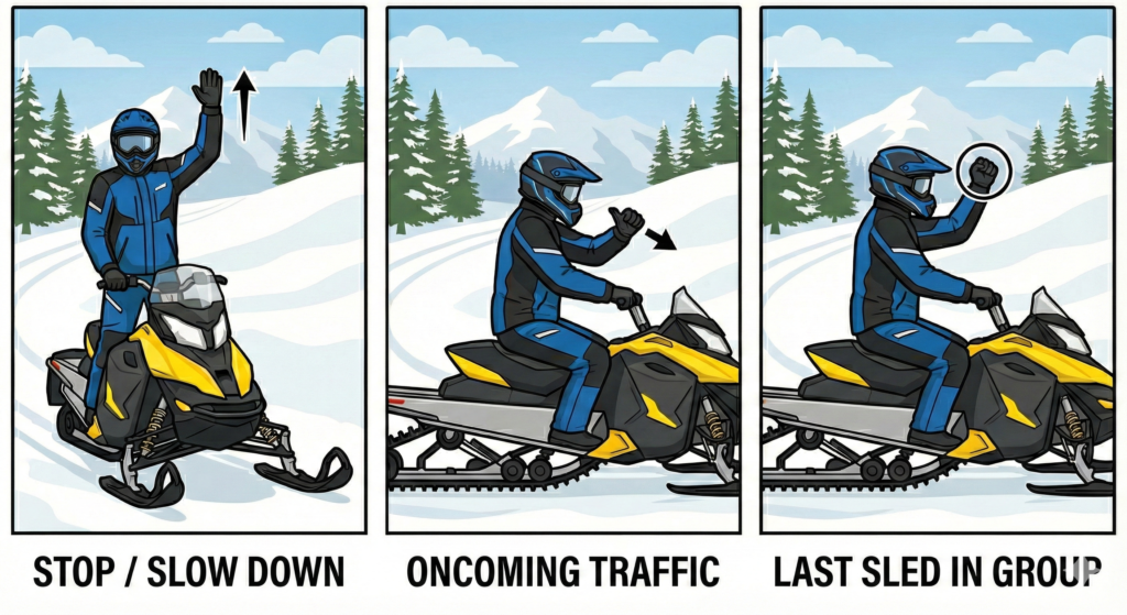 snowmobiling-hand-signal-guide